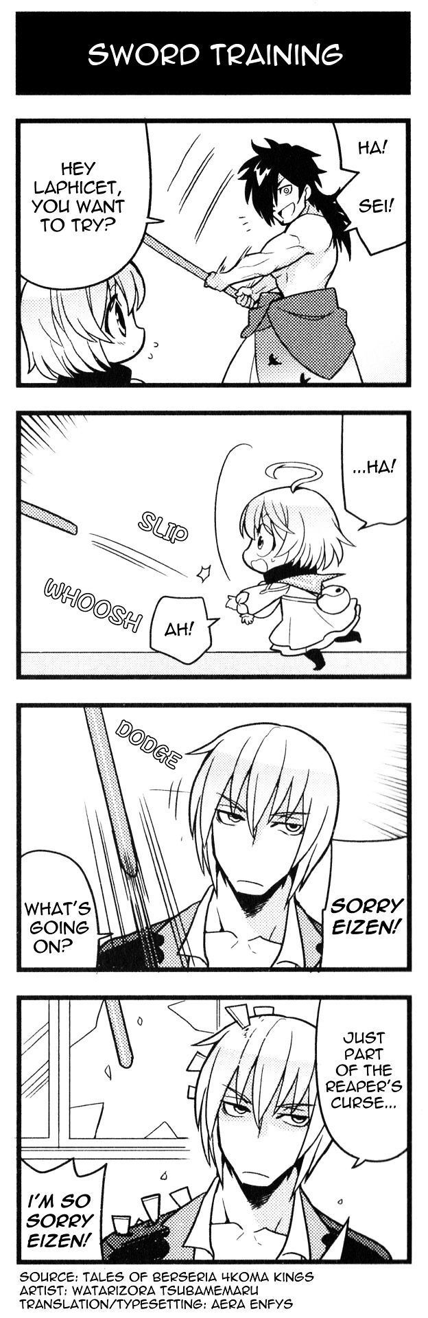 Tales Of Berseria 4Koma Kings - Chapter 10 : Sword Training