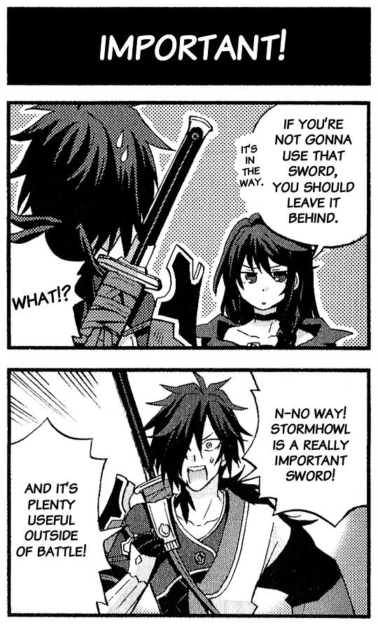 Tales Of Berseria 4Koma Kings - Chapter 4 : Important!