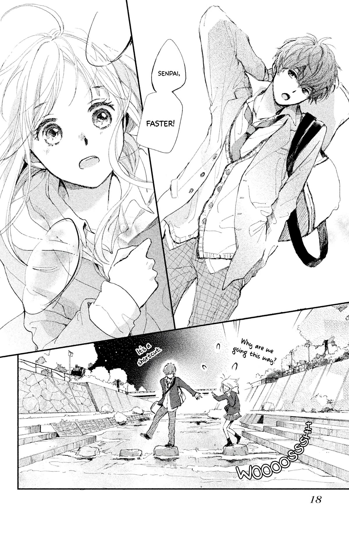 Atashi Kisushita - Chapter 5: Kiss 1 - Sea-Colored Train