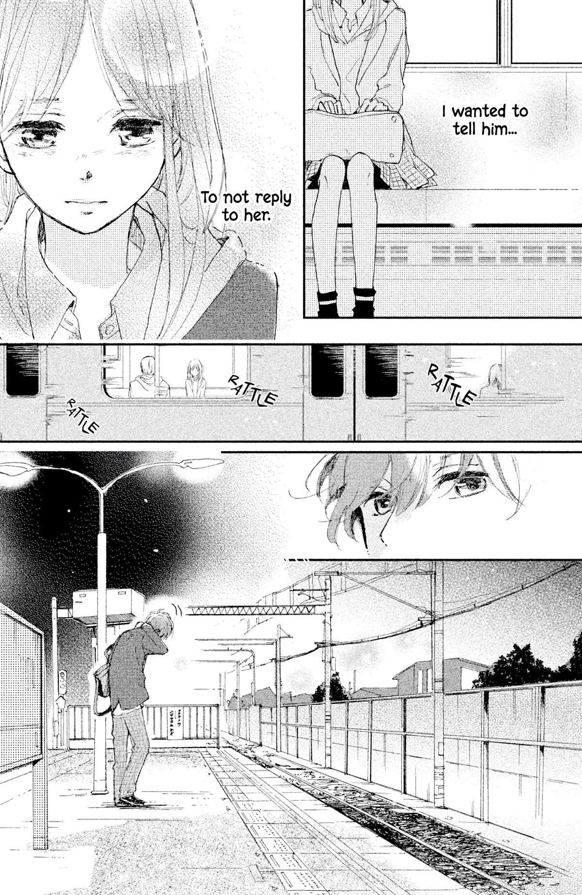 Atashi Kisushita - Chapter 5: Kiss 1 - Sea-Colored Train