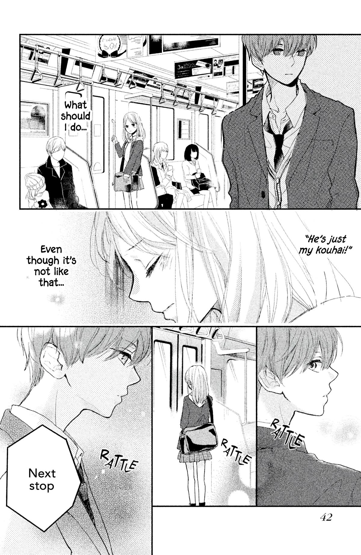 Atashi Kisushita - Chapter 5: Kiss 1 - Sea-Colored Train