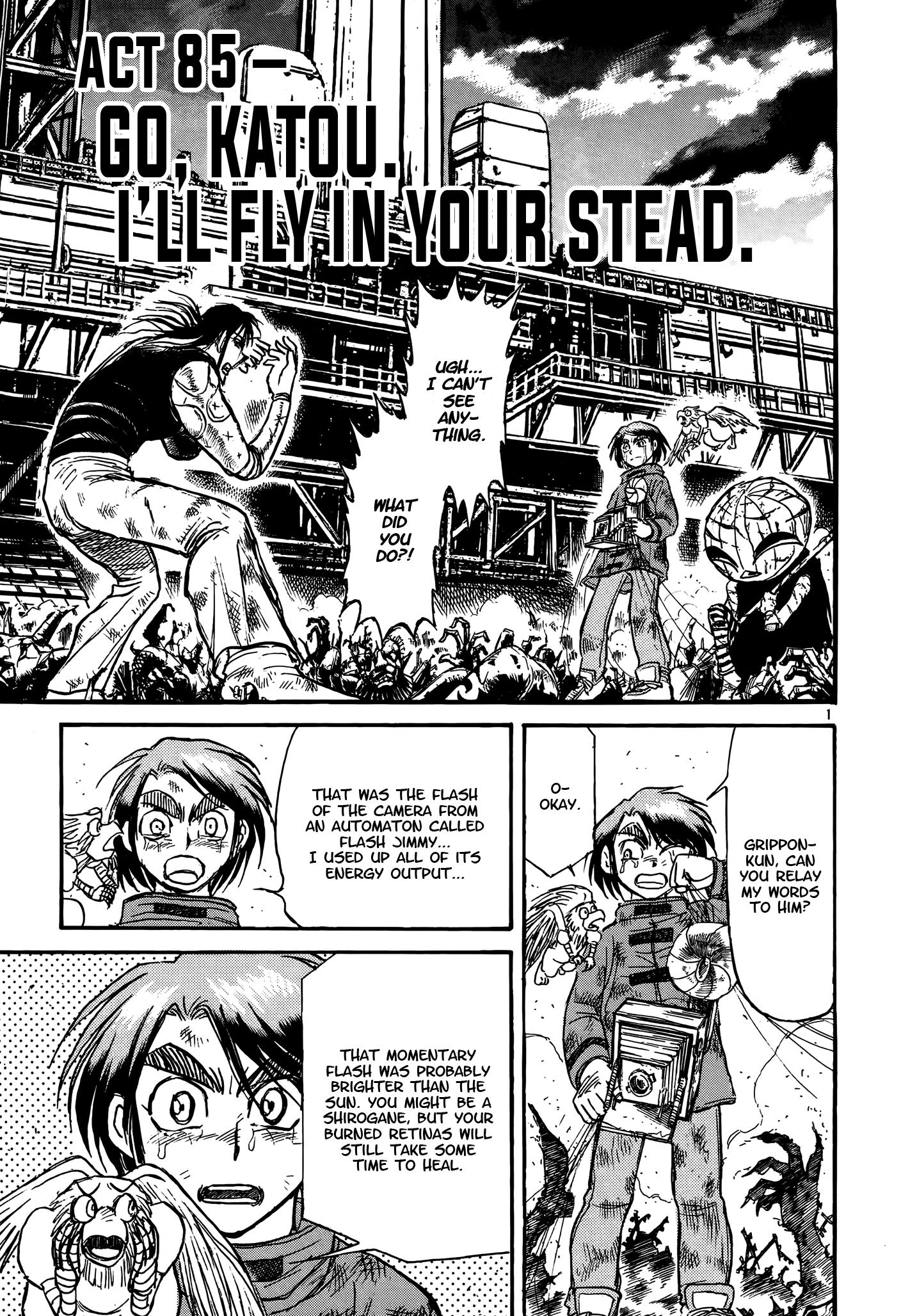 Karakuri Circus - Vol.43 Chapter 418: Deus Ex Machina - Act 85 - Go, Katou. I'll Fly In Your Stead