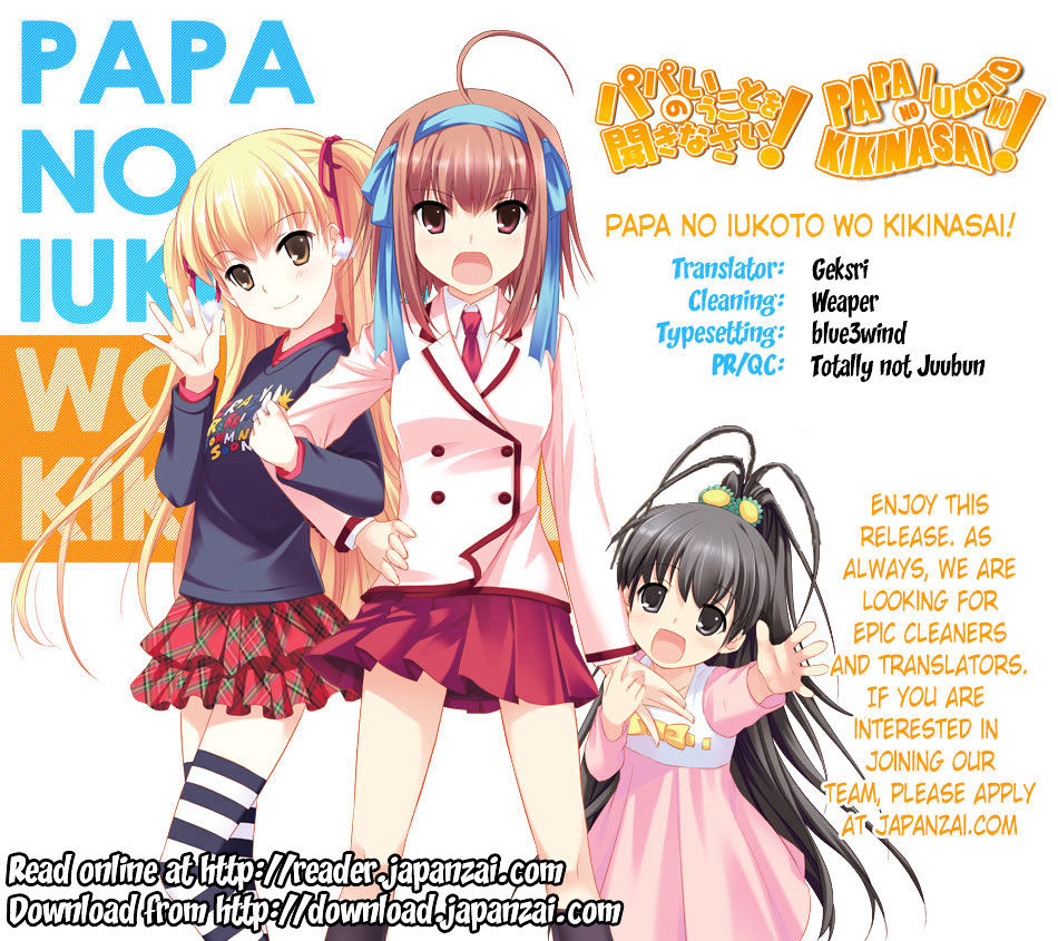 Papa No Iukoto O Kikinasai! - Miu-Sama No Iu Toori - Chapter 4