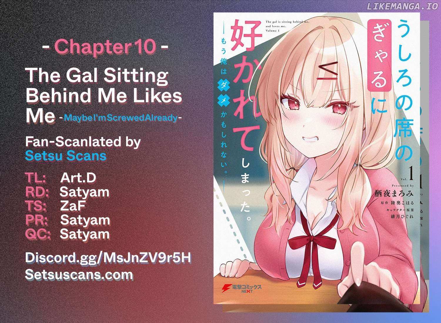 The Gal Sitting Behind Me Likes Me -Maybe I'm Screwed Already- - Chapter 10