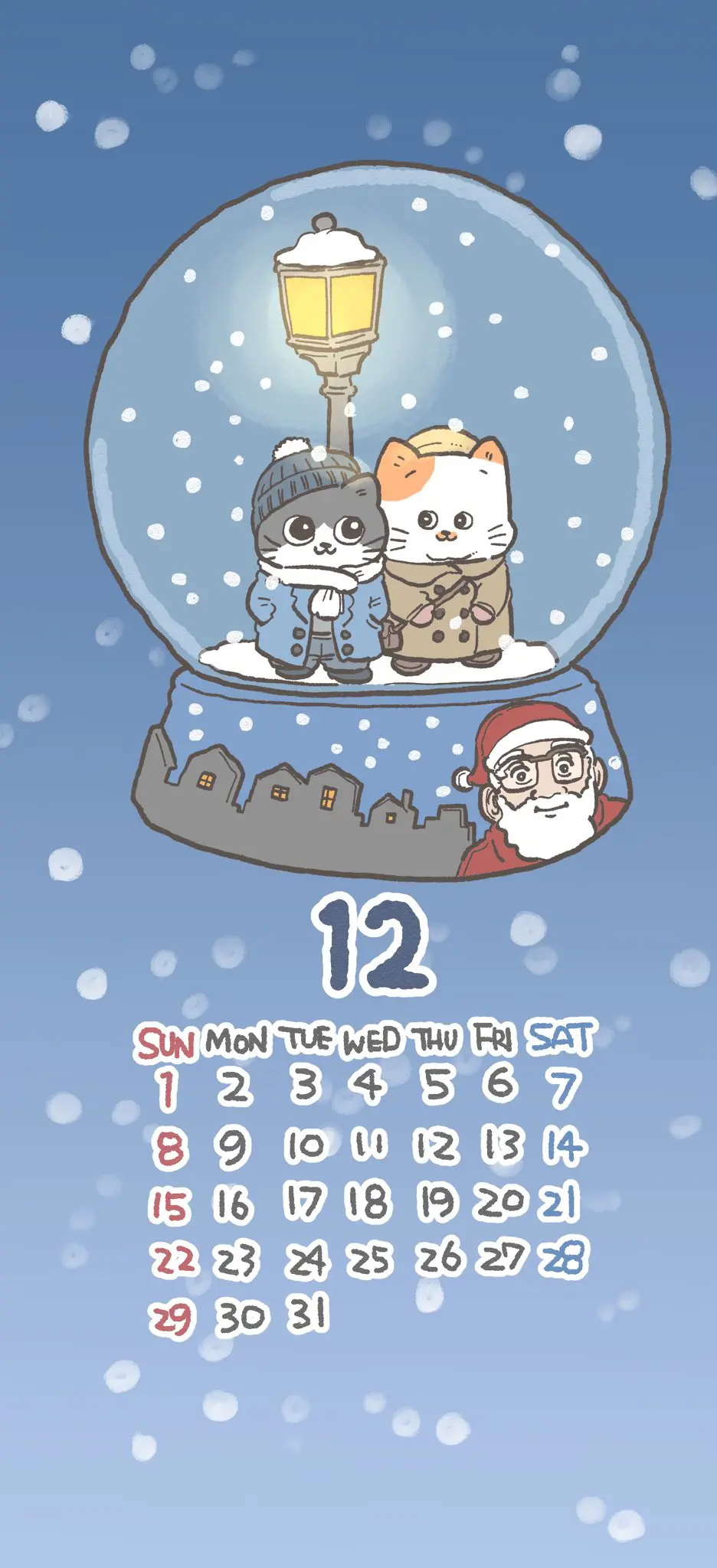 The Old Man Who Was Reincarnated As A Cat - Chapter 585.5: December Calendar/Wallpaper