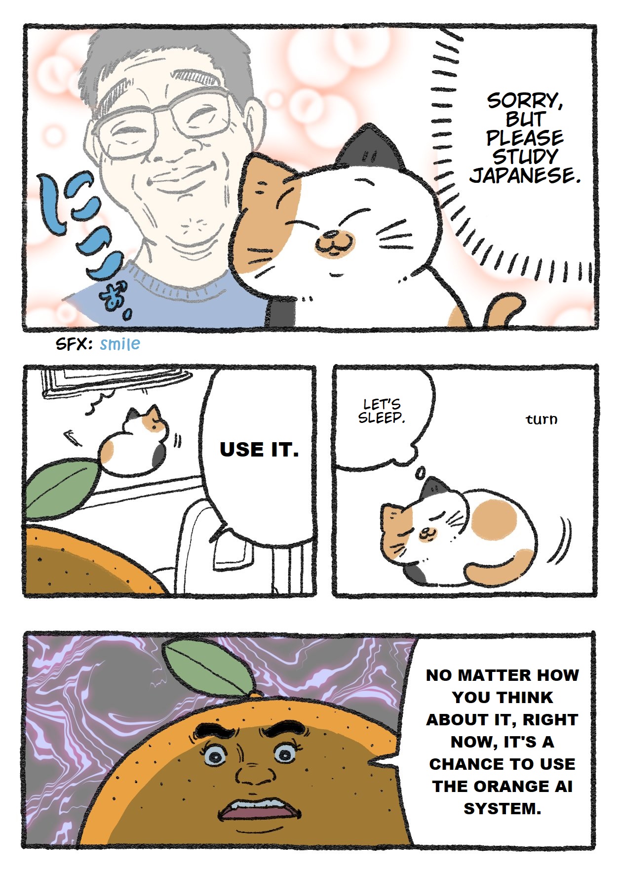 The Old Man Who Was Reincarnated As A Cat - Chapter 172.5: The Manga Artist Who Was Reincarnated As A Cat: Meeting An Orange