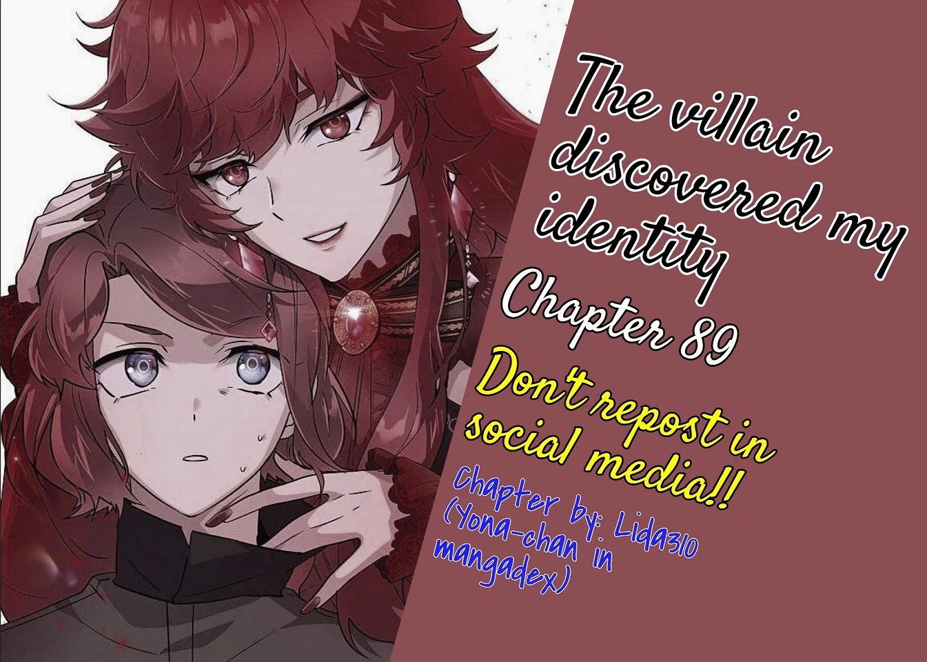 The Villain Discovered My Identity - Chapter 89