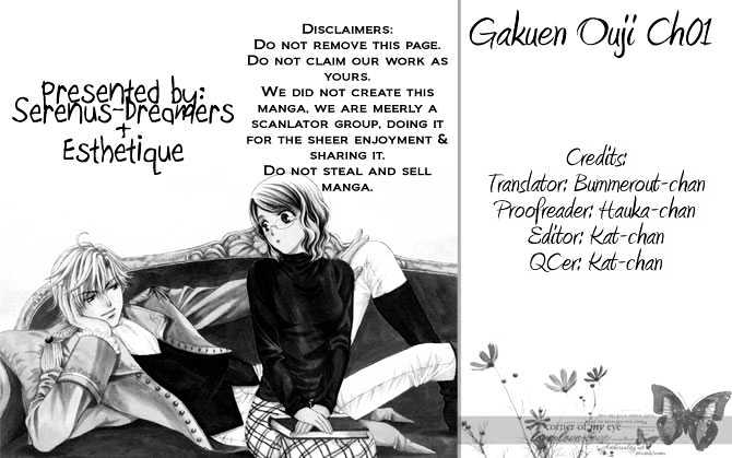 Gakuen Ouji - Vol.1 Chapter 1 : Secret Garden