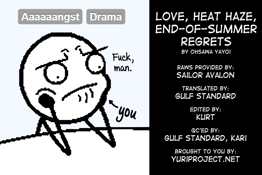 Yuugure, Orange, Saku Hana Wa - Chapter 1 : Love, Heat Haze, End-Of-Summer Regrets [Sequel]