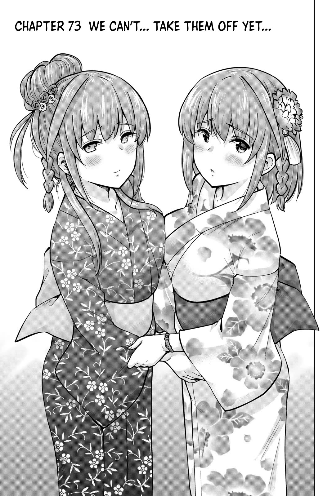 Onegai, Nugashite. - Chapter 73: We Can't... Take Them Off Yet...