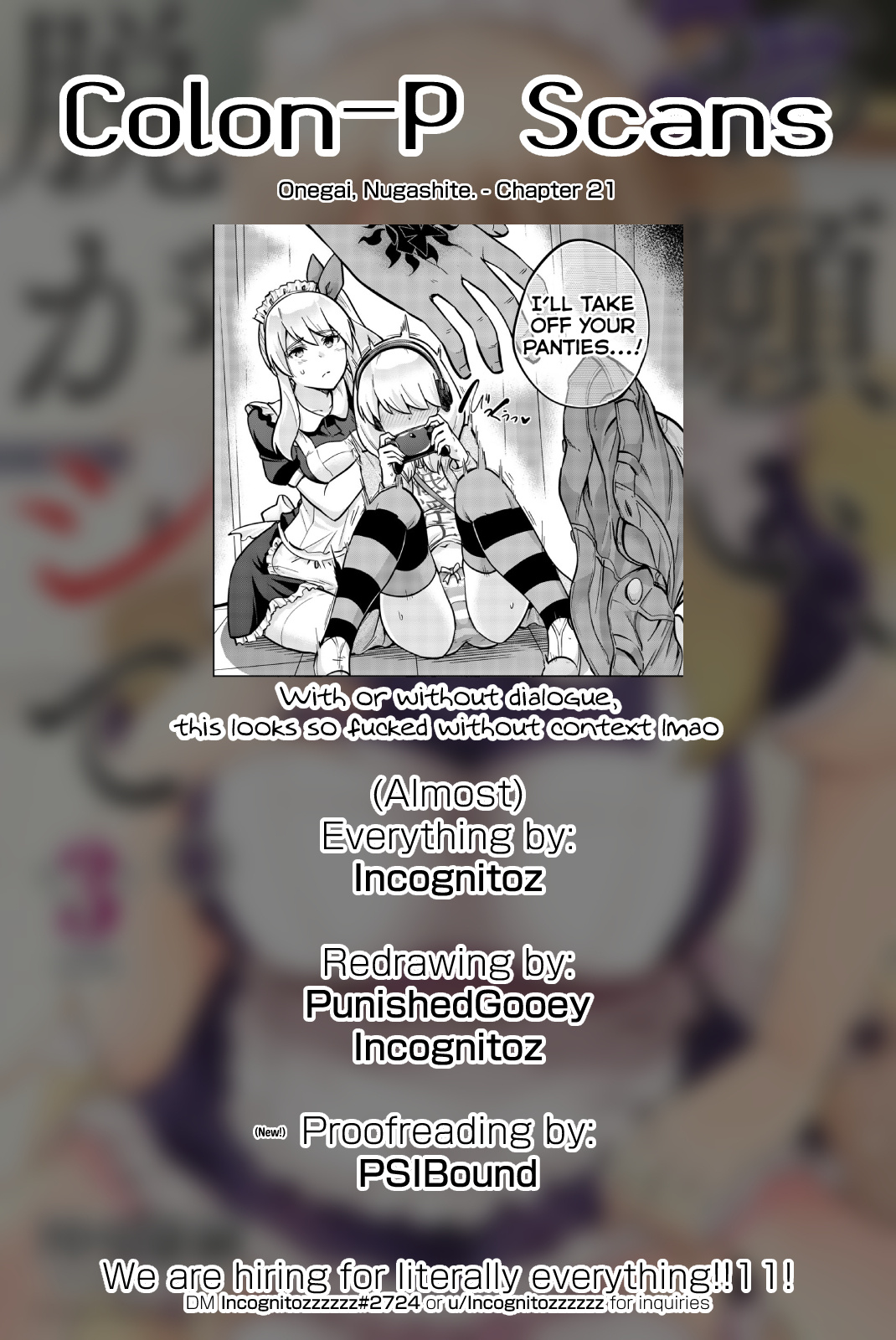 Onegai, Nugashite. - Vol.3 Chapter 21: My Little Sister's Panties... Take It Off...