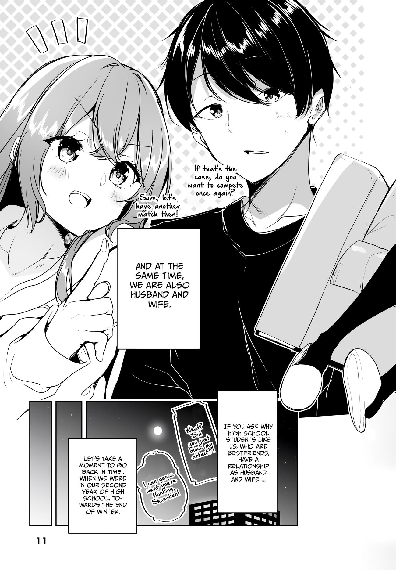 Danshi Da To Omotteita Osananajimi To No Shinkon Seikatsu Ga Umakuiki Sugiru Kudan Ni Tsuite - Chapter 1.1