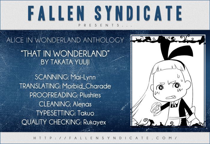 Alice In Wonderland (Anthology) - Vol.1 Chapter 9 : That In Wonderland By Takata Yuuji