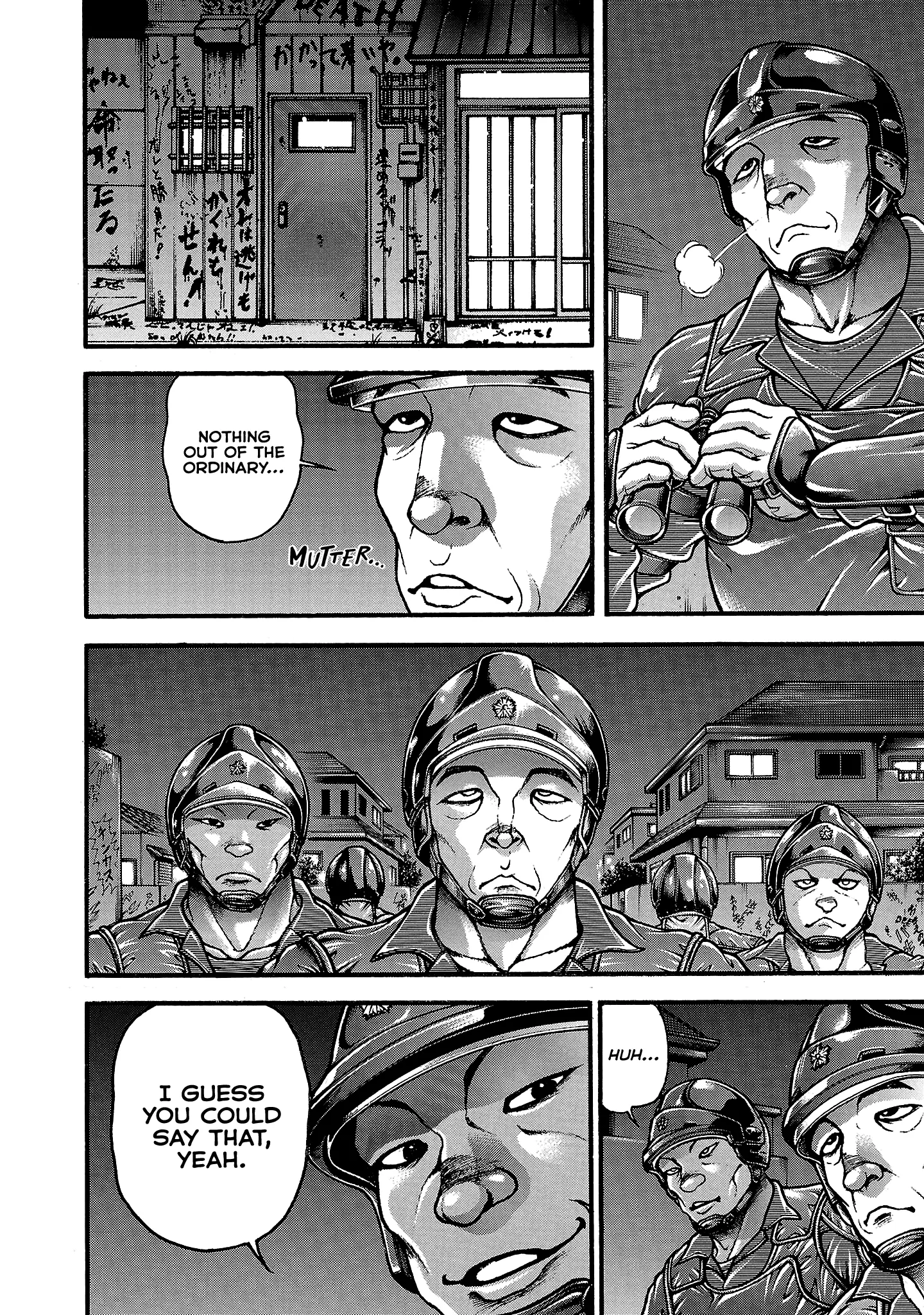 Hanma Baki - Son Of Ogre (Shinsoban Release) - Vol.17 Chapter 255: Riot Police Report