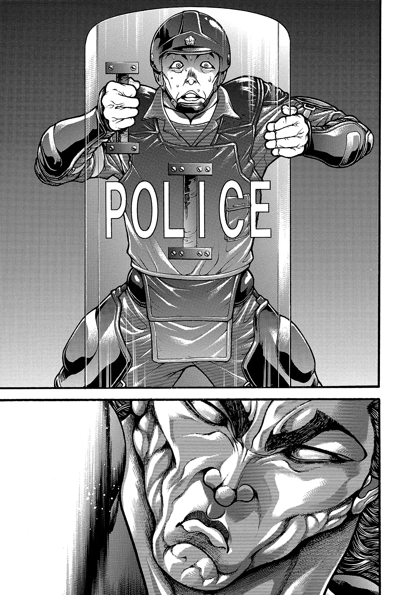 Hanma Baki - Son Of Ogre (Shinsoban Release) - Vol.17 Chapter 255: Riot Police Report