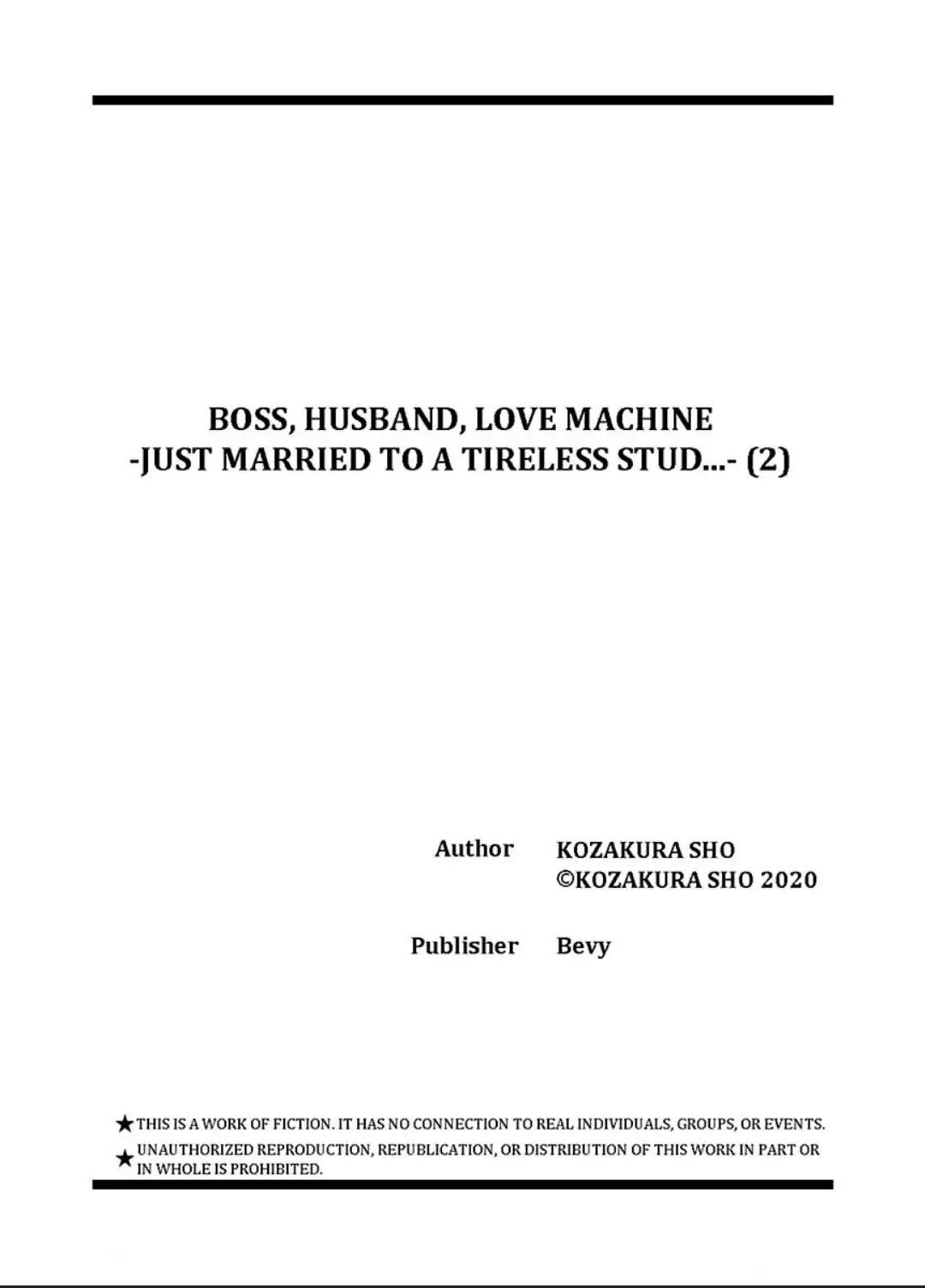 Boss, Husband, Love Machine - Just Married To A Tireless Stud - Chapter 2