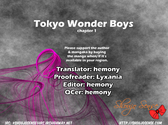 Tokyo Wonder Boys - Chapter 1