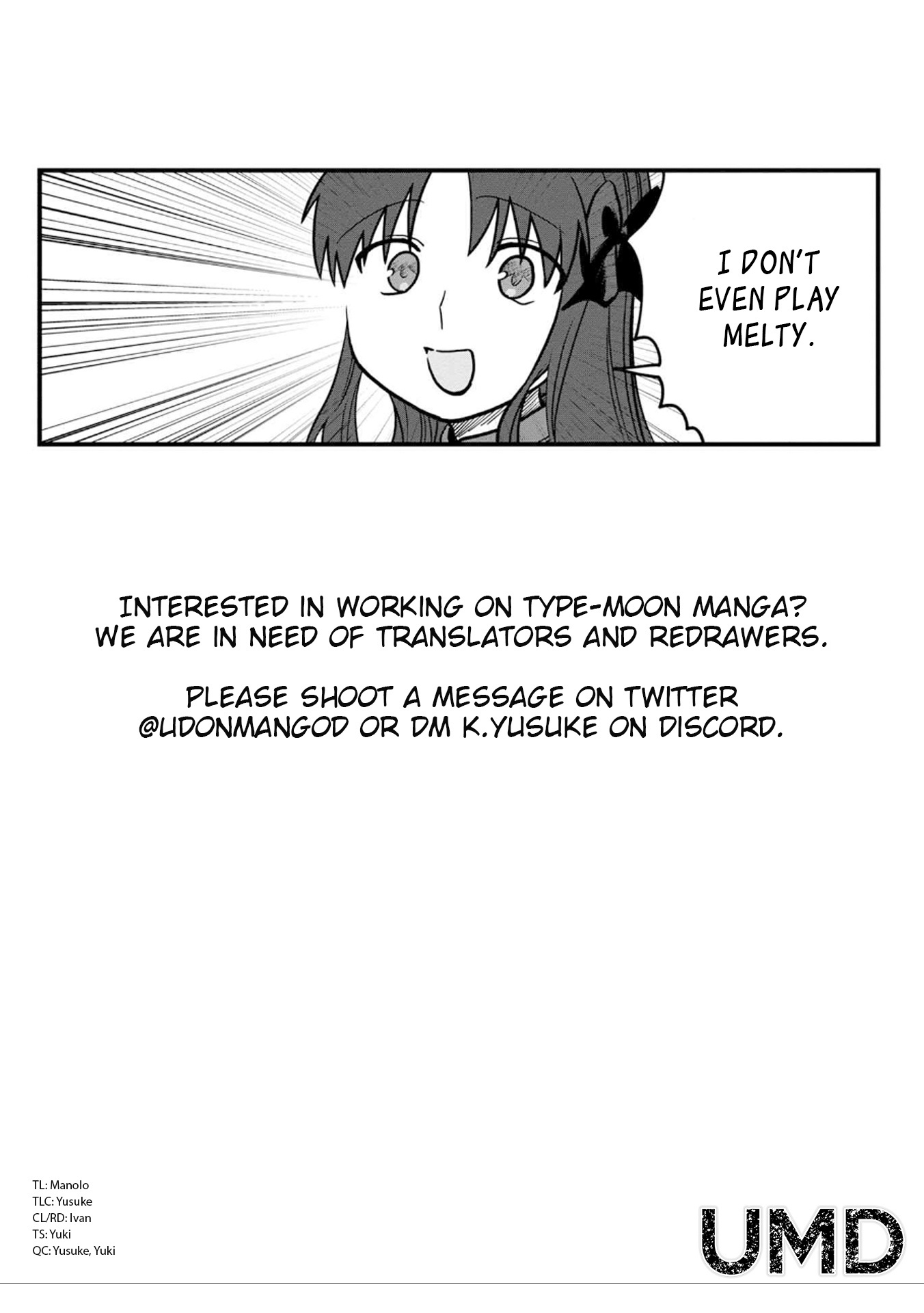 Melty Blood: Type Lumina Piece In Paradise - Chapter 11.1