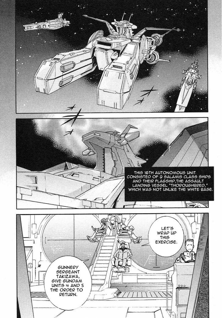 Kidou Senshi Gundam Gaiden - Sora, Senku No Hate Ni... - Vol.1 Chapter 1 : First Battle