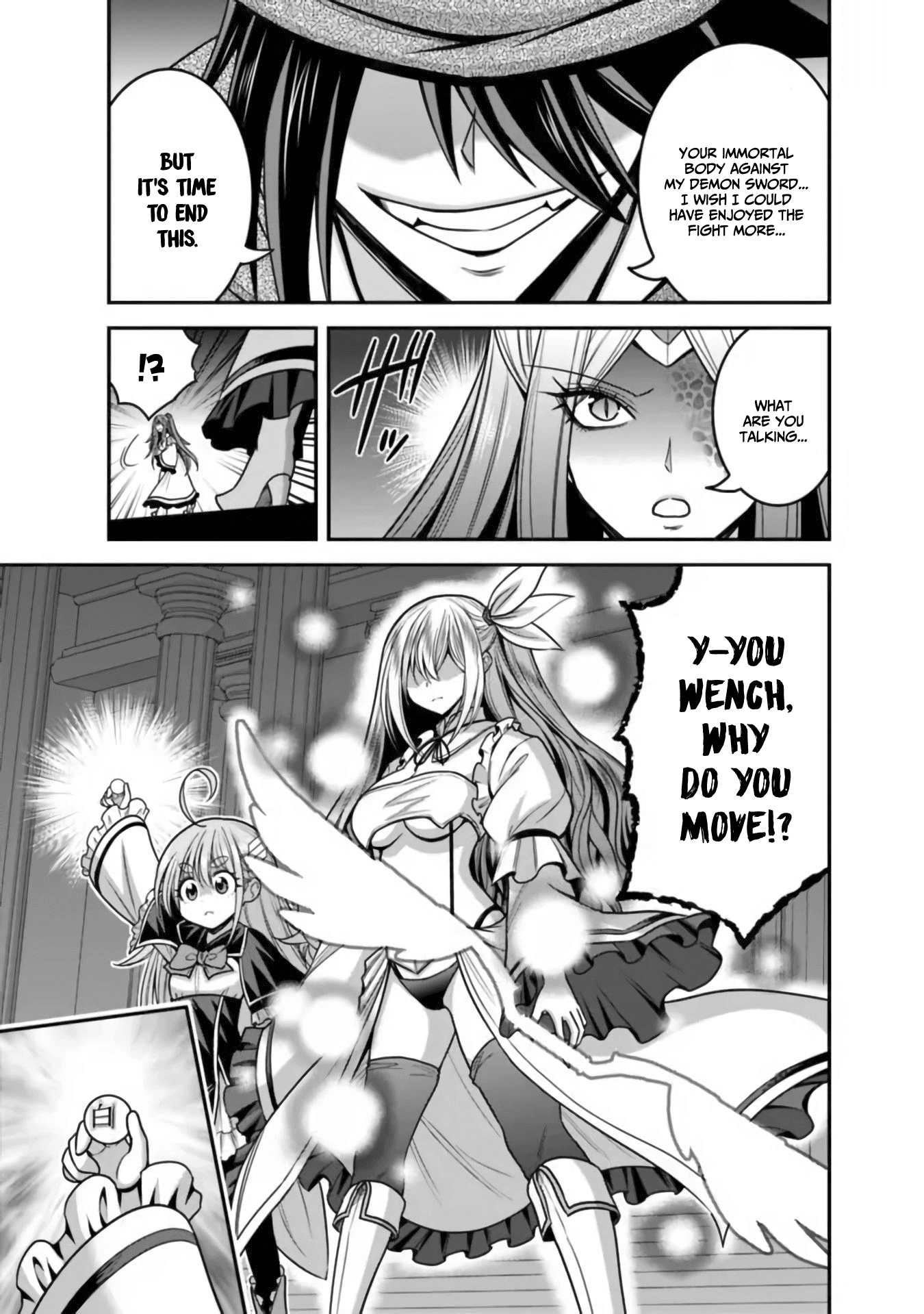 Kujibiki Tokushou Musou Harem-Ken - Chapter 35: Mysterious Power! A Double Slash And A Purifying Spell!