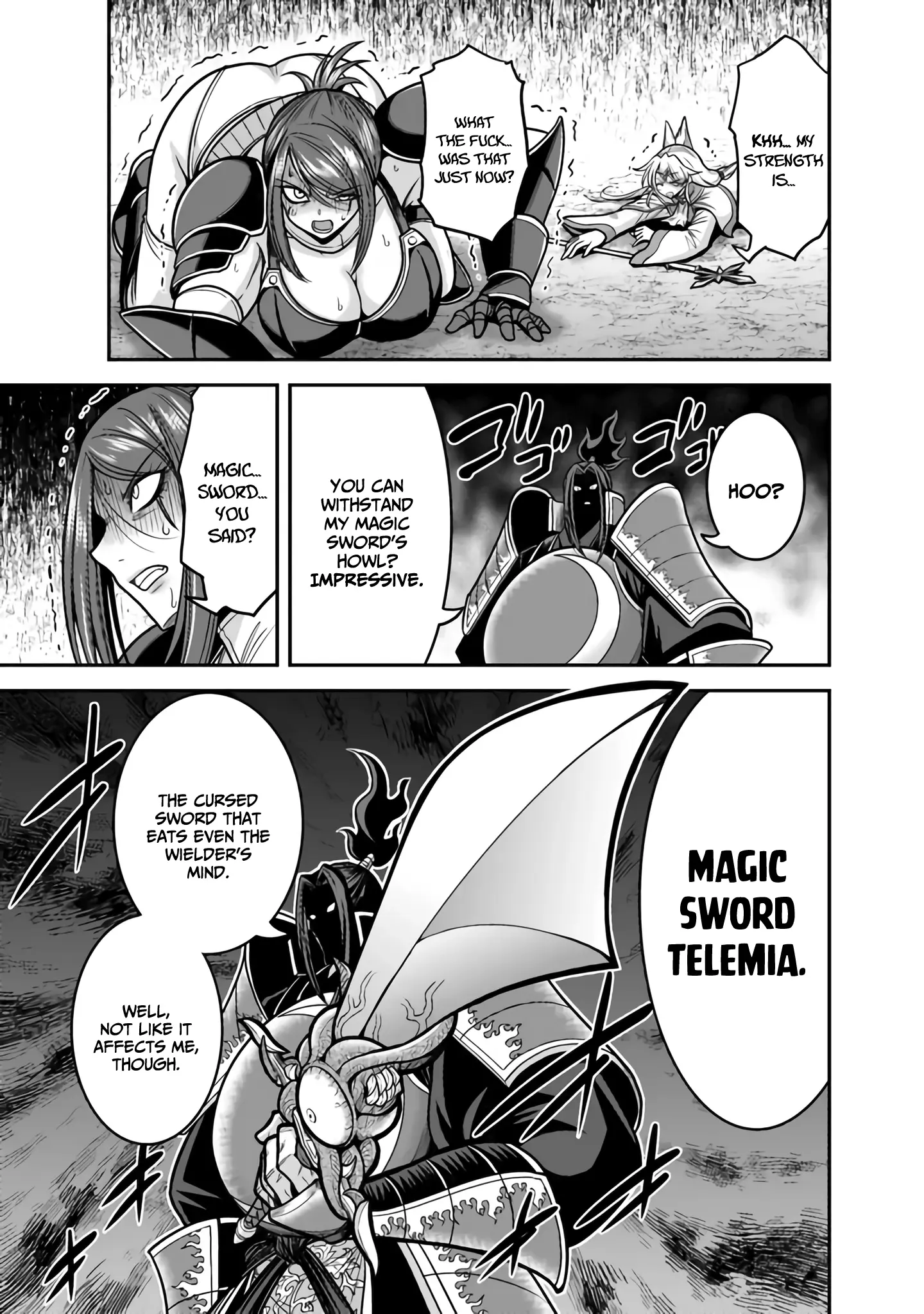 Kujibiki Tokushou Musou Harem-Ken - Vol.10 Chapter 46: The Mighty Wielder Of The Magic Sword, The Sword Warlord Miltos Attacks!