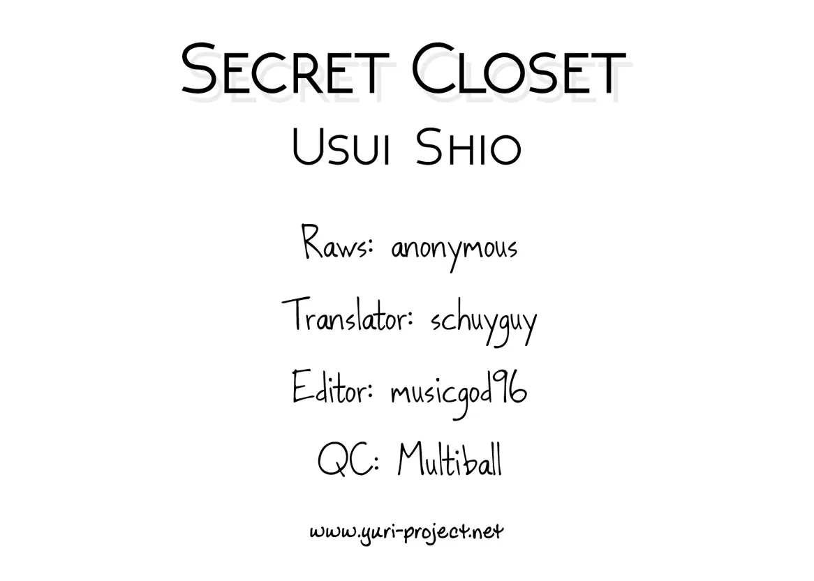 Kimi No Tame Ni Sekai Wa Aru - Vol.1 Chapter 4: Secret Closet