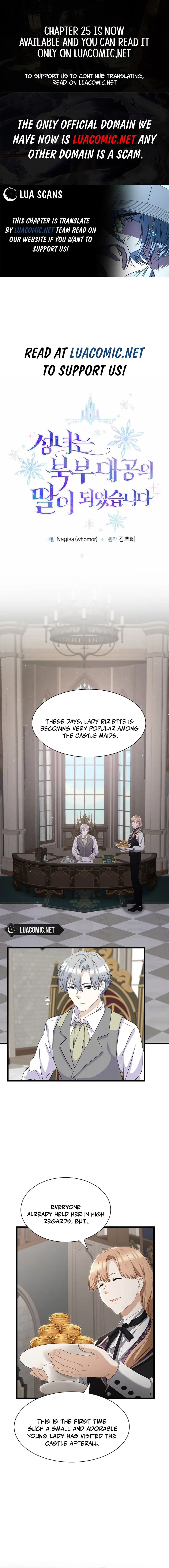 The Saintess Became The Northern Grand Duke’s Daughter - Chapter 13