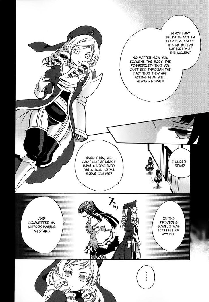 Umineko No Naku Koro Ni Chiru Episode 6: Dawn Of The Golden Witch - Vol.4 Chapter 13 : Detective Authority And The Premise Of Magic