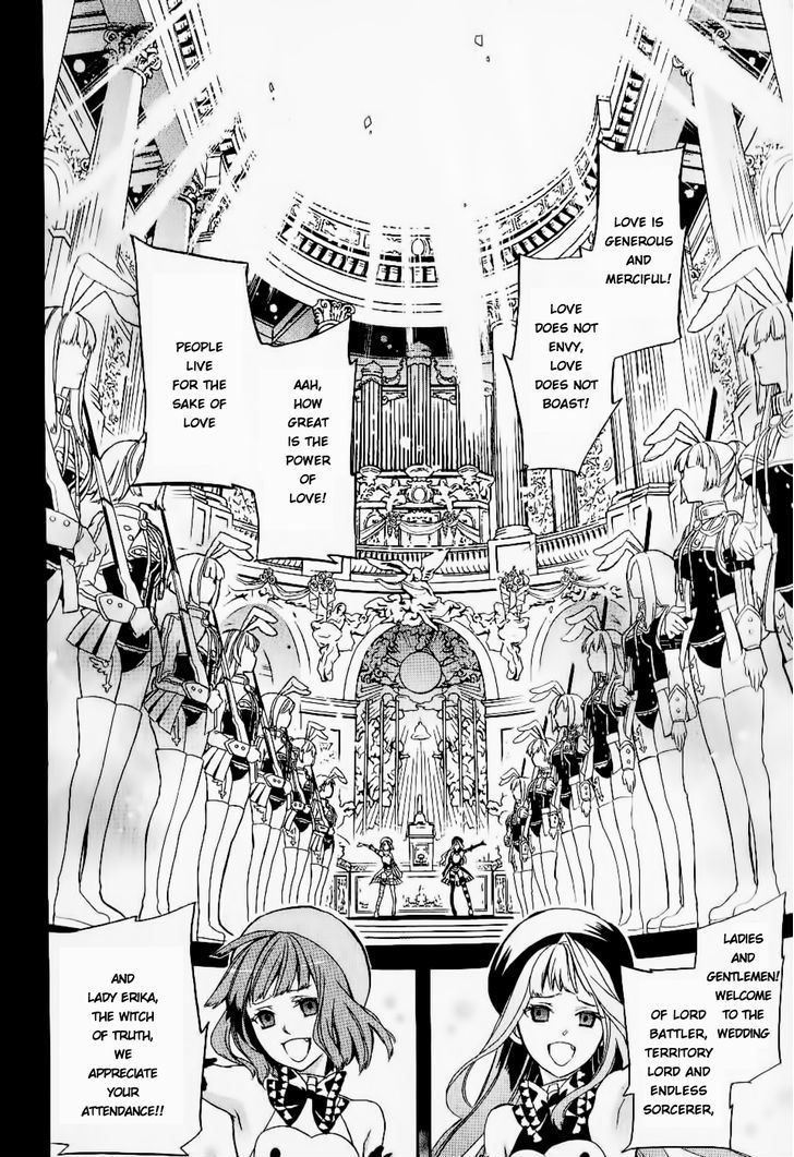 Umineko No Naku Koro Ni Chiru Episode 6: Dawn Of The Golden Witch - Vol.5 Chapter 21 : Wedding And Duel