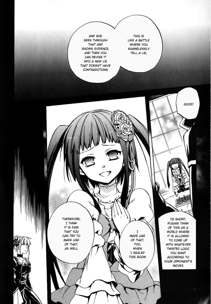 Umineko No Naku Koro Ni Chiru Episode 6: Dawn Of The Golden Witch - Vol.5 Chapter 17 : Battler S Response