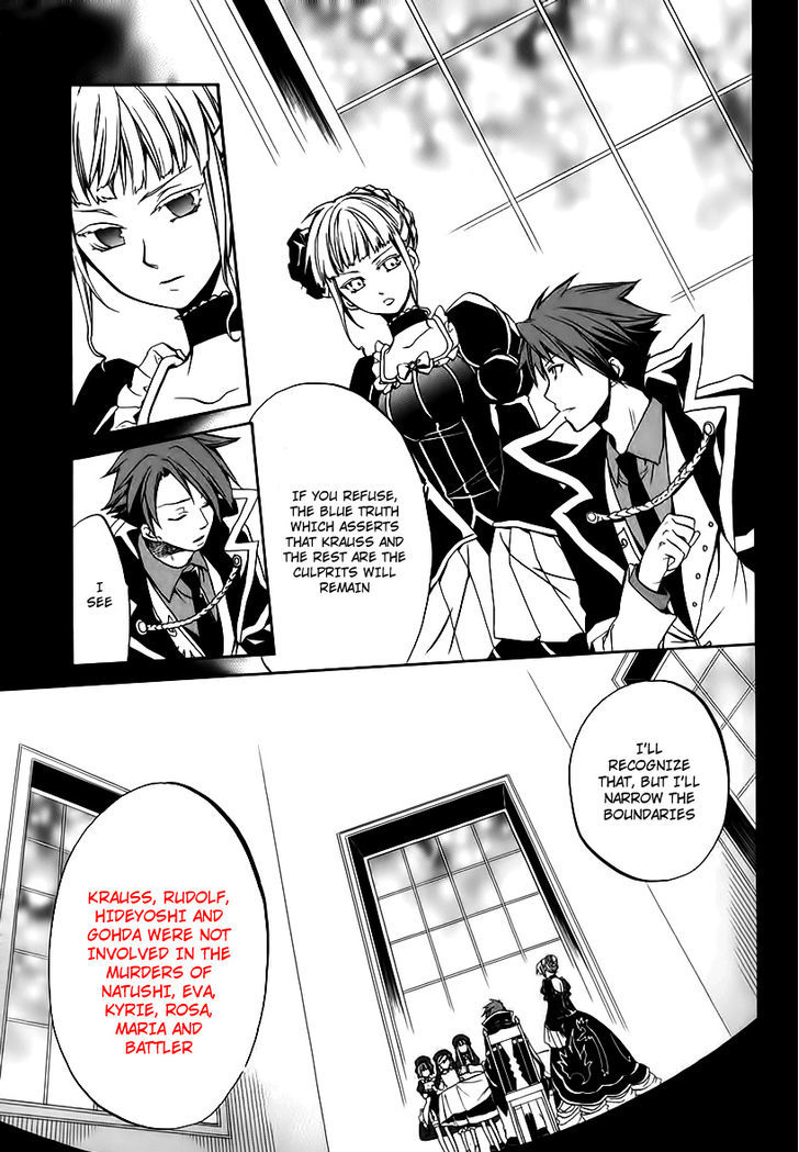 Umineko No Naku Koro Ni Chiru Episode 6: Dawn Of The Golden Witch - Vol.4 Chapter 14 : The Battler Of The Red And The Blue