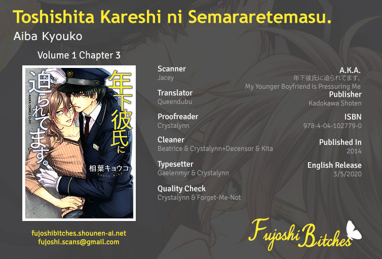 Toshishita Kareshi Ni Semararetemasu - Vol.1 Chapter 3