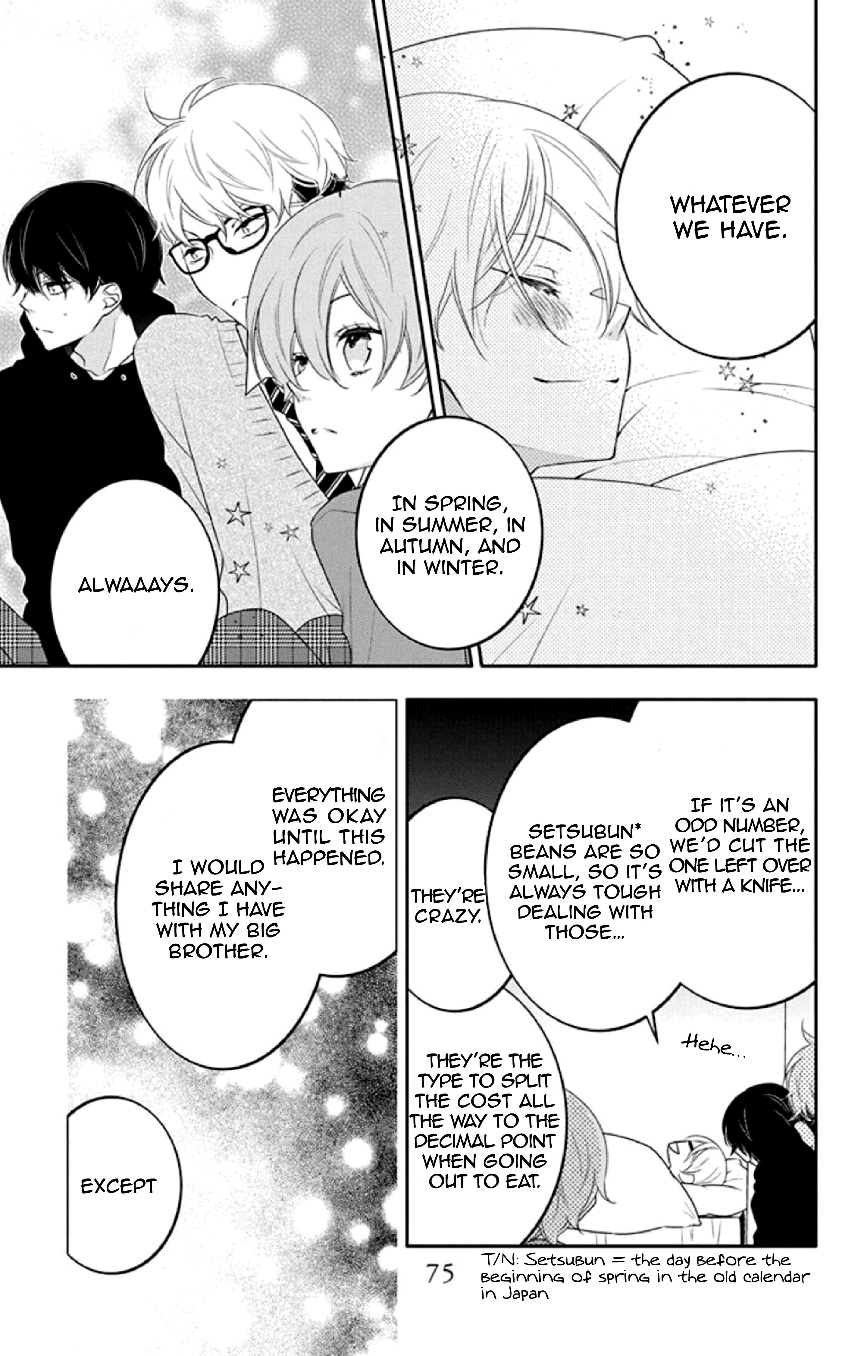 Koi Ni Mudaguchi - Vol.3 Chapter 13: Brother Complex And Halfsies.