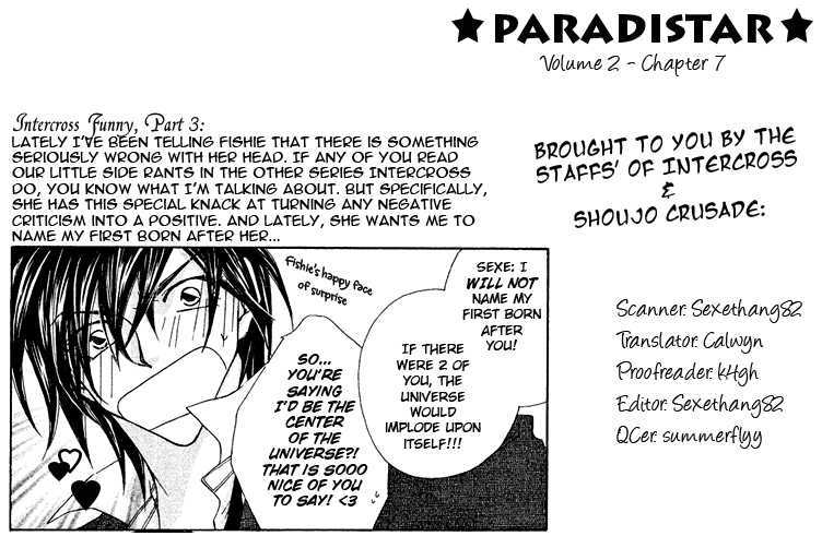 Paradistar - Vol.2 Chapter 7 : Love's Party