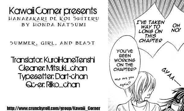 Hanazakari De Koi Shiteru - Vol.1 Chapter 4 : The Summer, The Girl, And The Beast