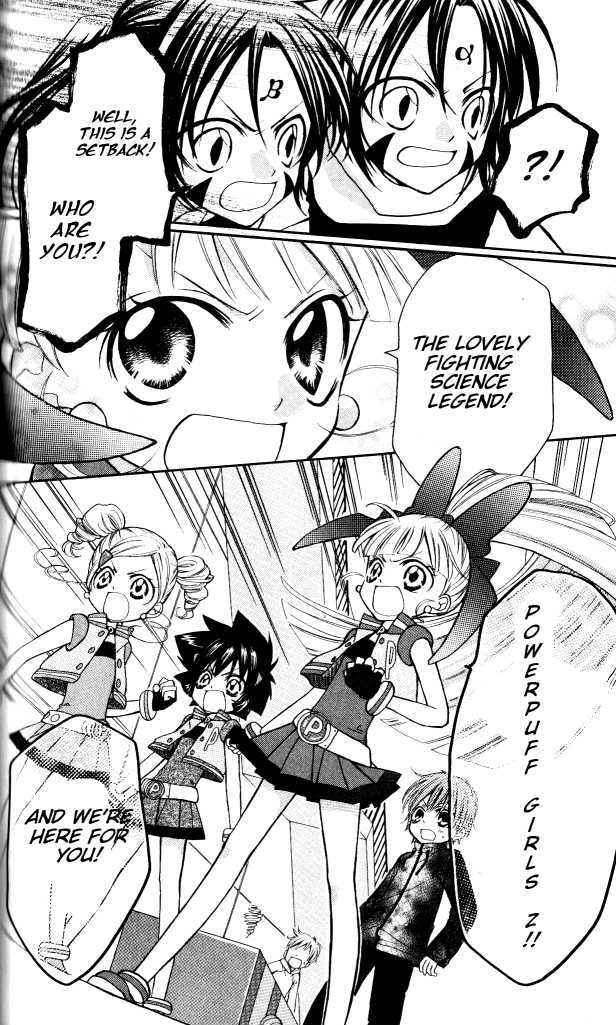 Demashitaa! Powerpuff Girls Z - Vol.1 Chapter 7 : A Formidable Enemy?! The Scientific Duo!