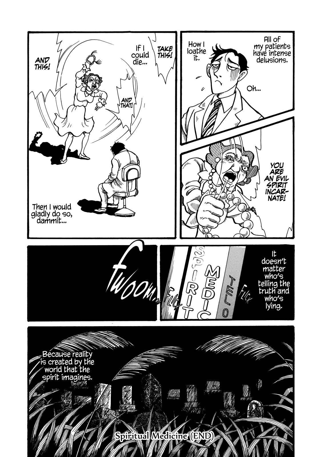 Horror Anthology Comic Shikaku - Chapter 3: Spiritual Medicine (Inuki Kanako)