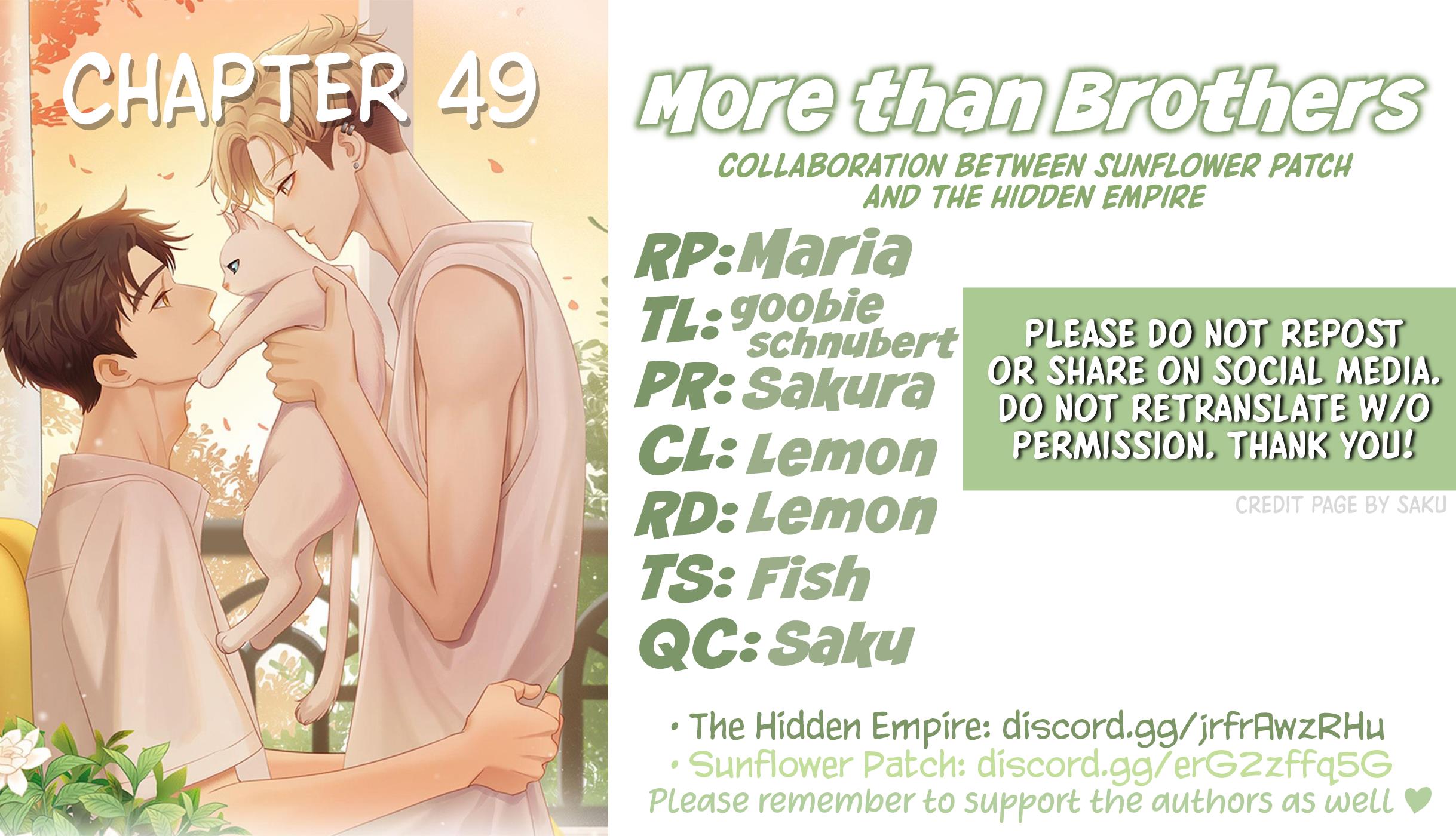 More Than Brothers - Chapter 49: Reconciliation