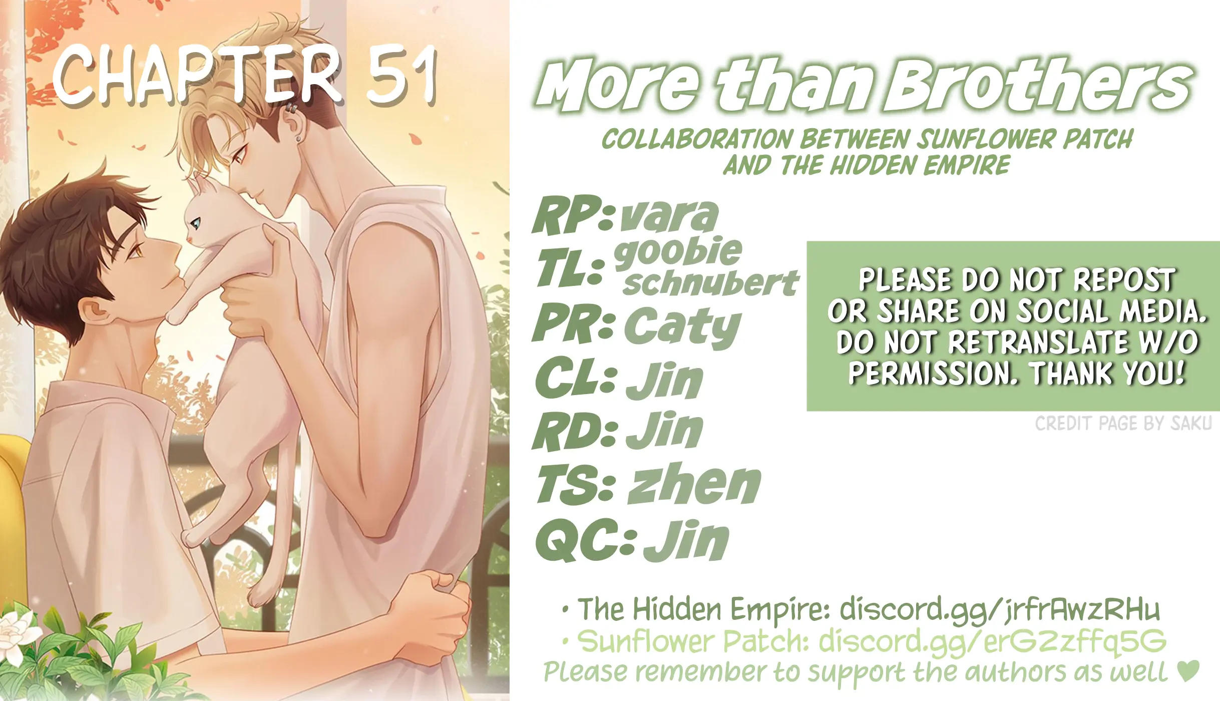 More Than Brothers - Chapter 51: Let’s Stop Here First