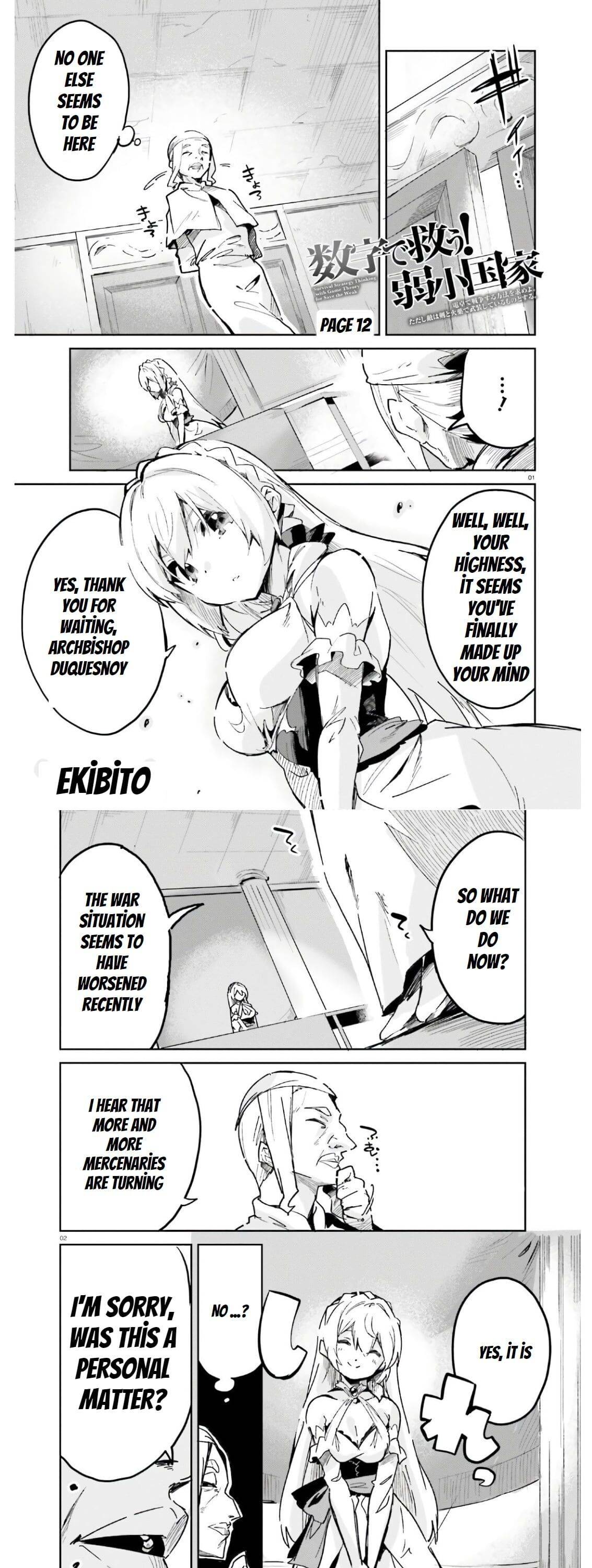 Suuji De Sukuu! Jyakushou Kokka - Chapter 12