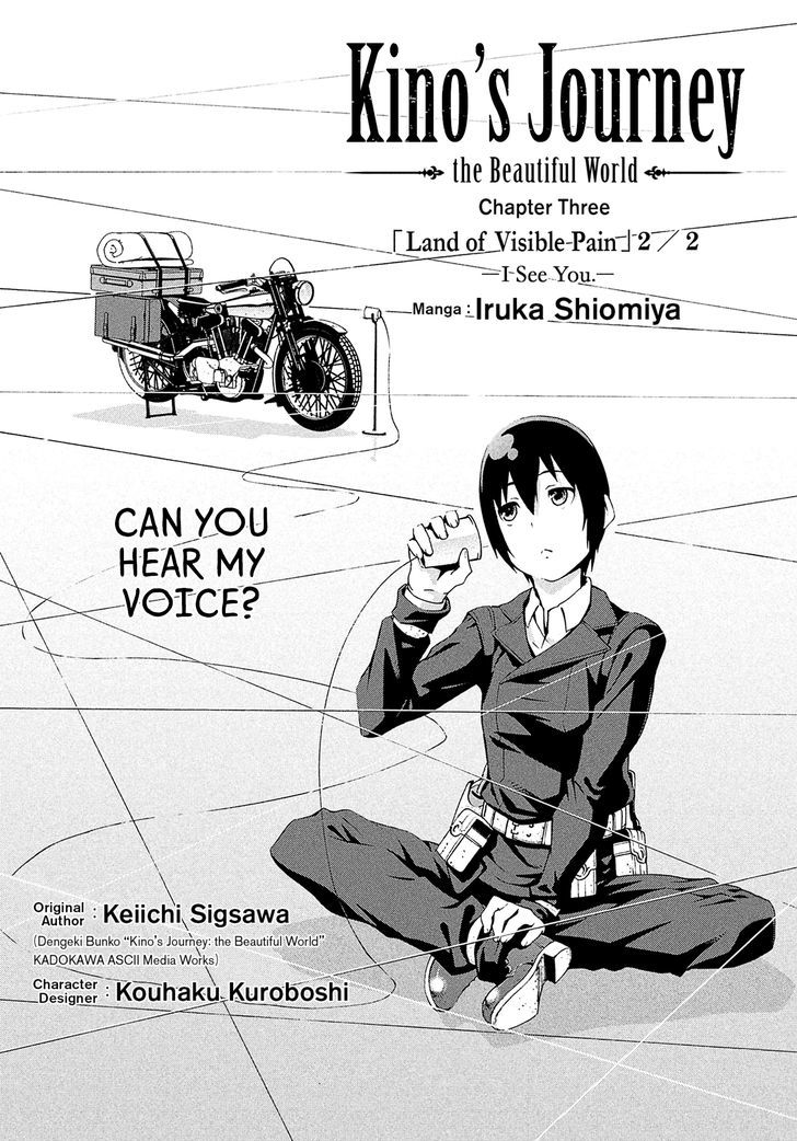 Kino No Tabi - The Beautiful World (Novel) - Chapter 3 : Land Of Visible Pain -I See You.- 2/2