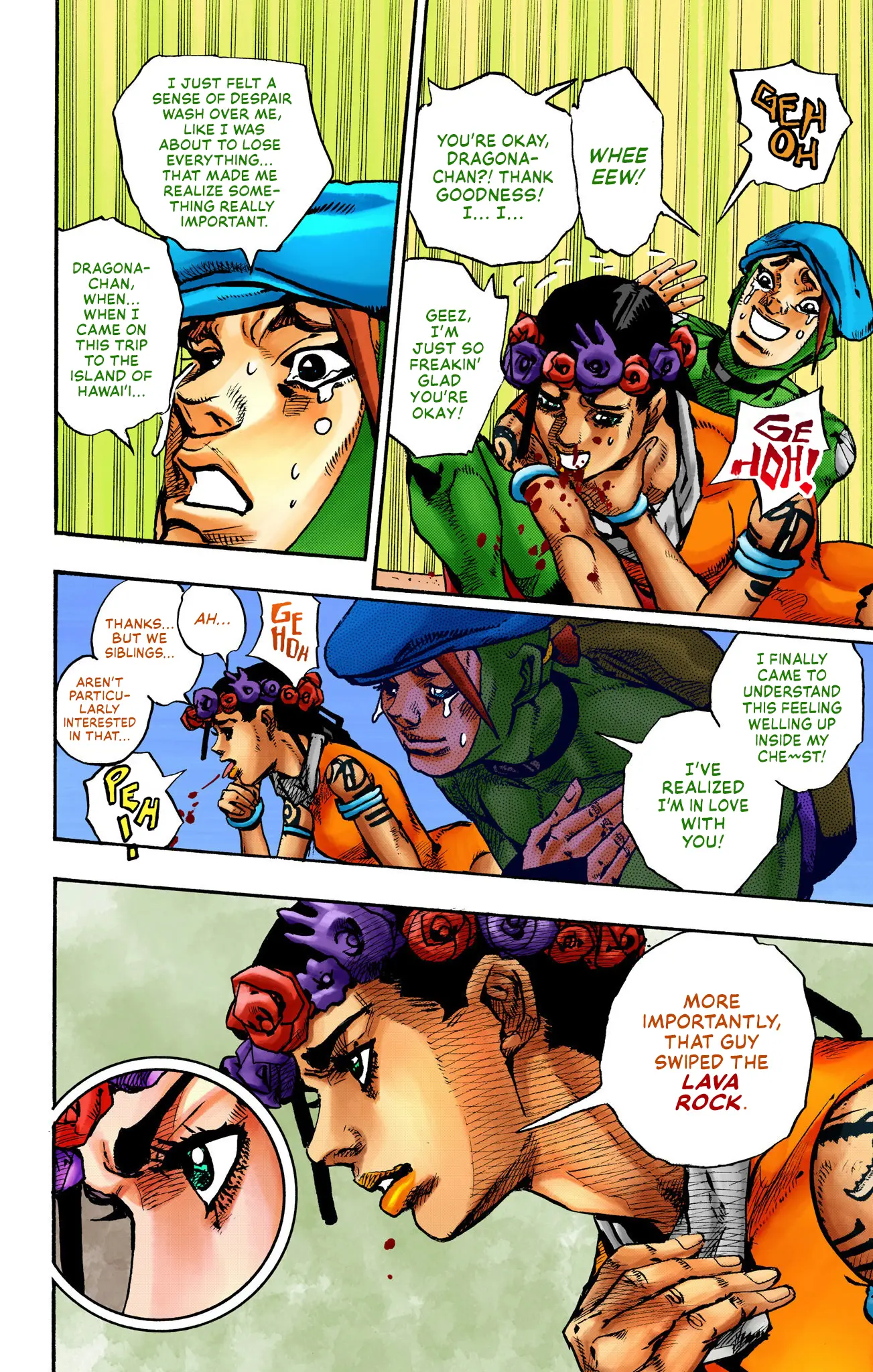 Jojo's Bizarre Adventure Part 9 - The Jojolands (Official Colored) - Vol.3 Chapter 11: Kailua-Kona - Flight Waiting Time Part 3