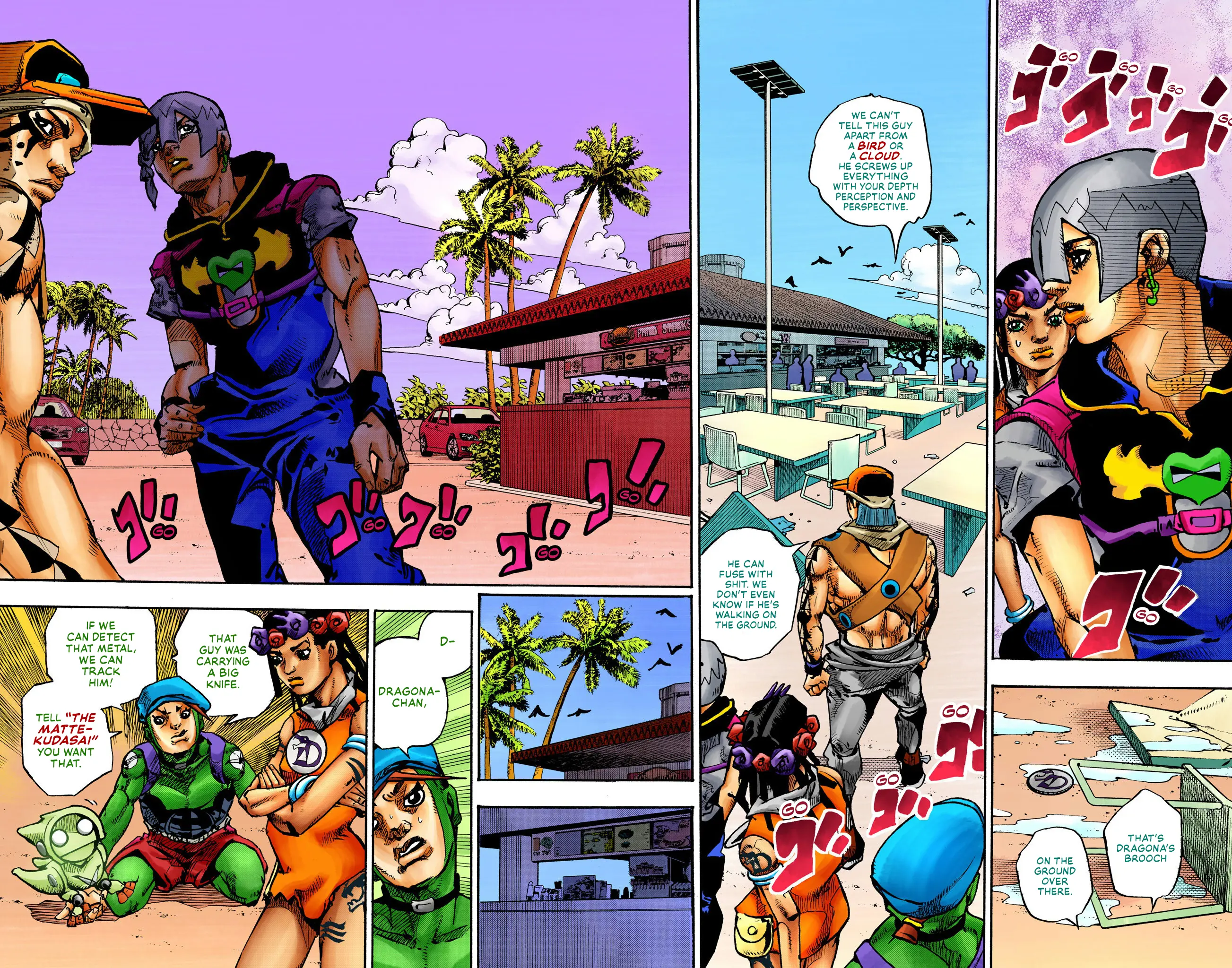 Jojo's Bizarre Adventure Part 9 - The Jojolands (Official Colored) - Vol.3 Chapter 11: Kailua-Kona - Flight Waiting Time Part 3