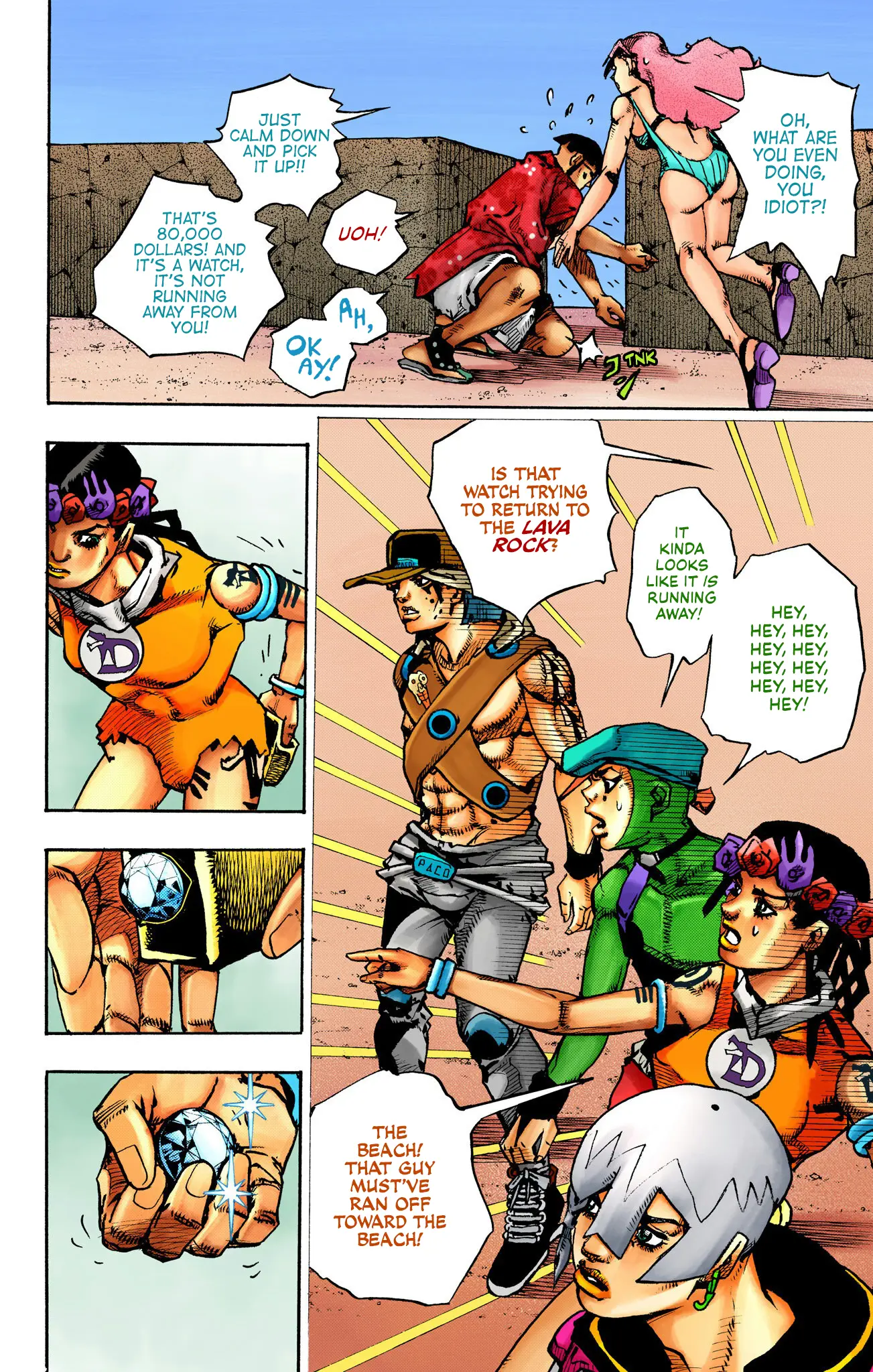 Jojo's Bizarre Adventure Part 9 - The Jojolands (Official Colored) - Vol.3 Chapter 11: Kailua-Kona - Flight Waiting Time Part 3