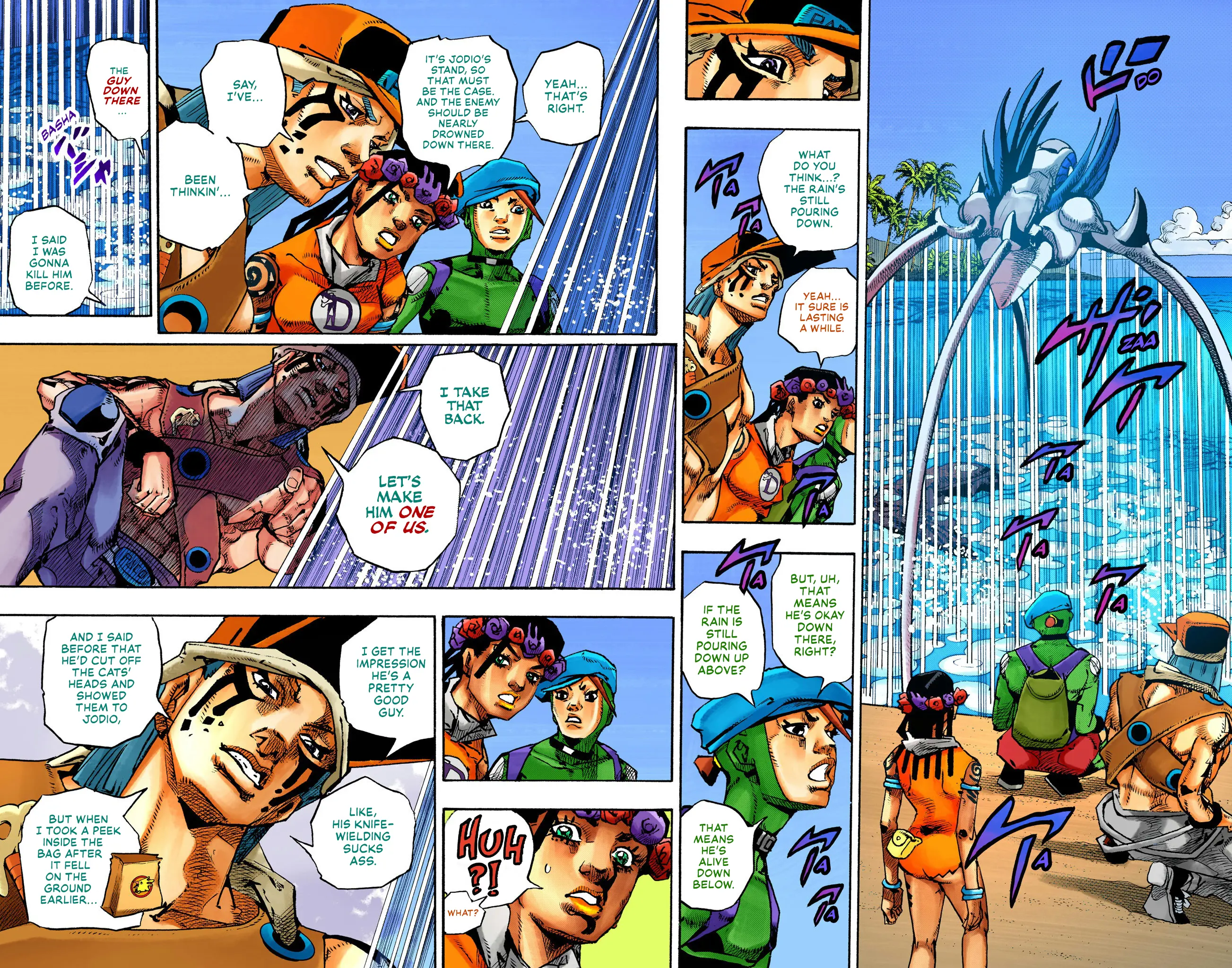 Jojo's Bizarre Adventure Part 9 - The Jojolands (Official Colored) - Vol.3 Chapter 11: Kailua-Kona - Flight Waiting Time Part 3