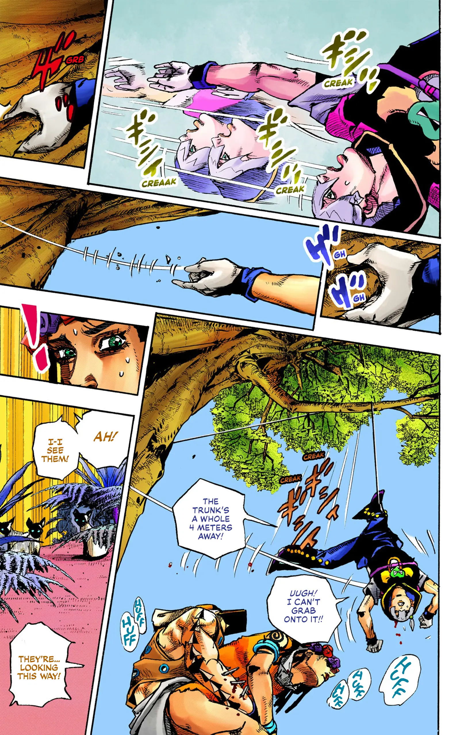 Jojo's Bizarre Adventure Part 9 - The Jojolands (Official Colored) - Vol.2 Chapter 6: Hualalai - Cat Size, Part 1