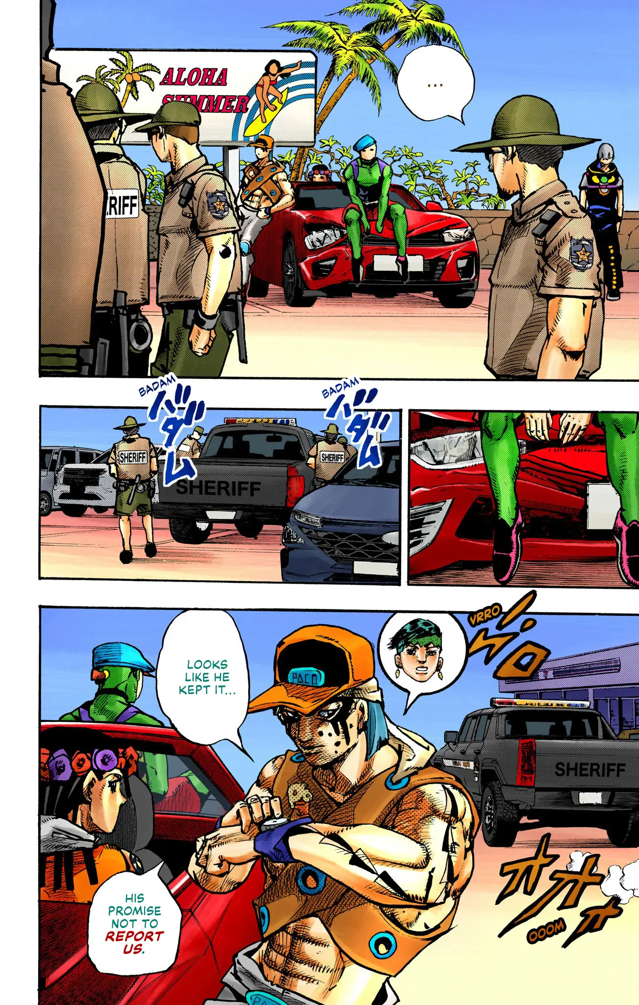 Jojo's Bizarre Adventure Part 9 - The Jojolands (Official Colored) - Vol.2 Chapter 8: Hualalai - Cat Size, Part 3