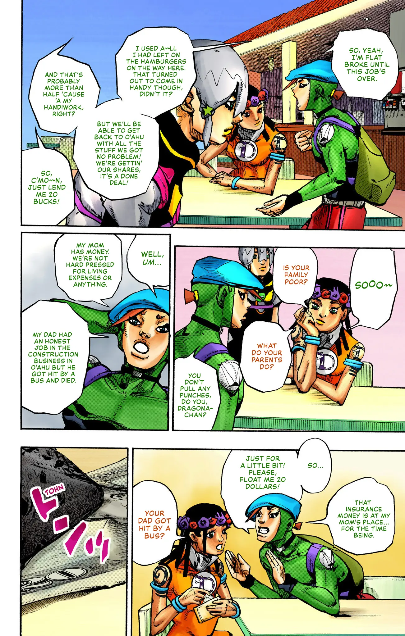 Jojo's Bizarre Adventure Part 9 - The Jojolands (Official Colored) - Vol.2 Chapter 8: Hualalai - Cat Size, Part 3