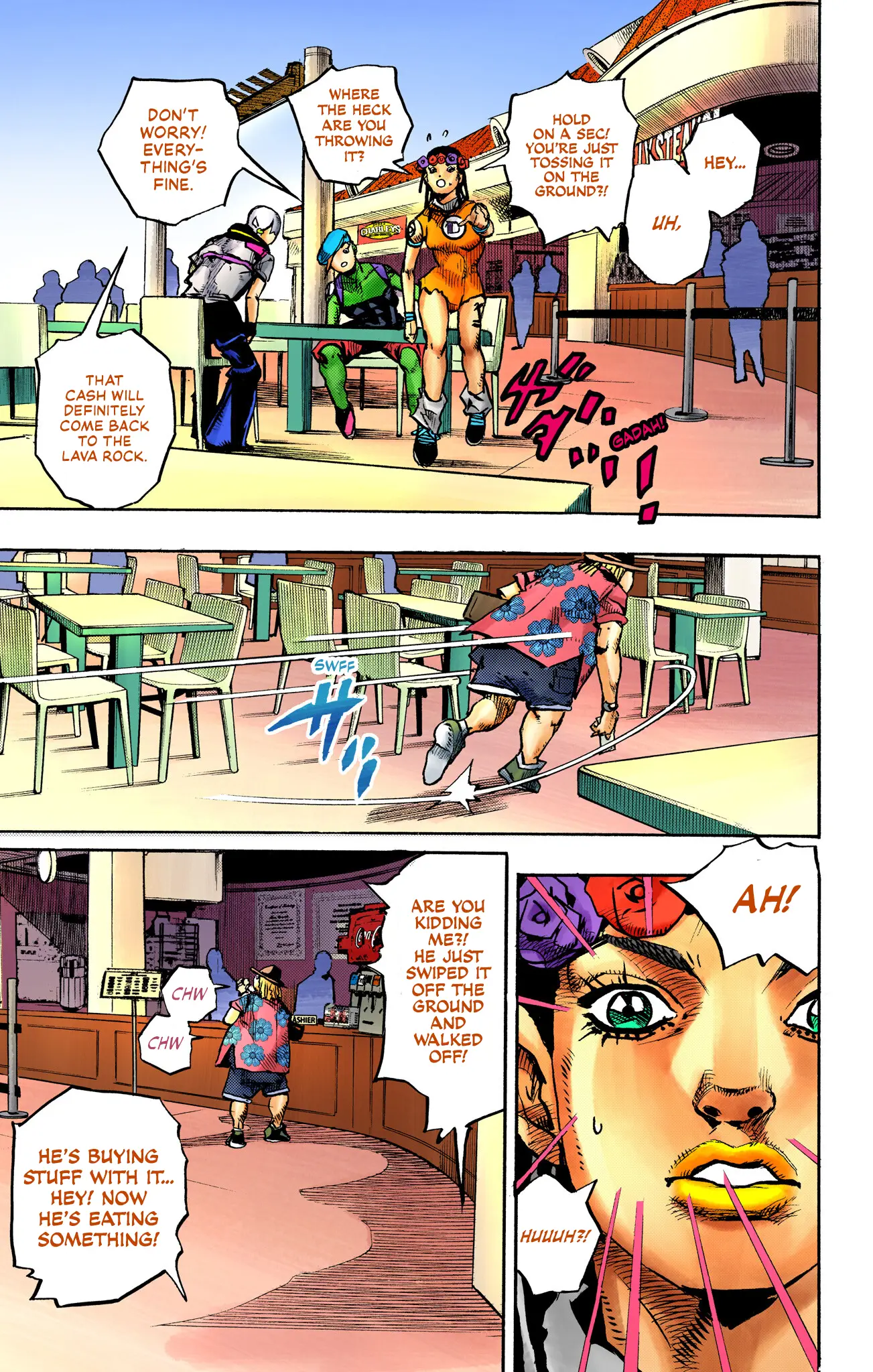 Jojo's Bizarre Adventure Part 9 - The Jojolands (Official Colored) - Vol.2 Chapter 8: Hualalai - Cat Size, Part 3