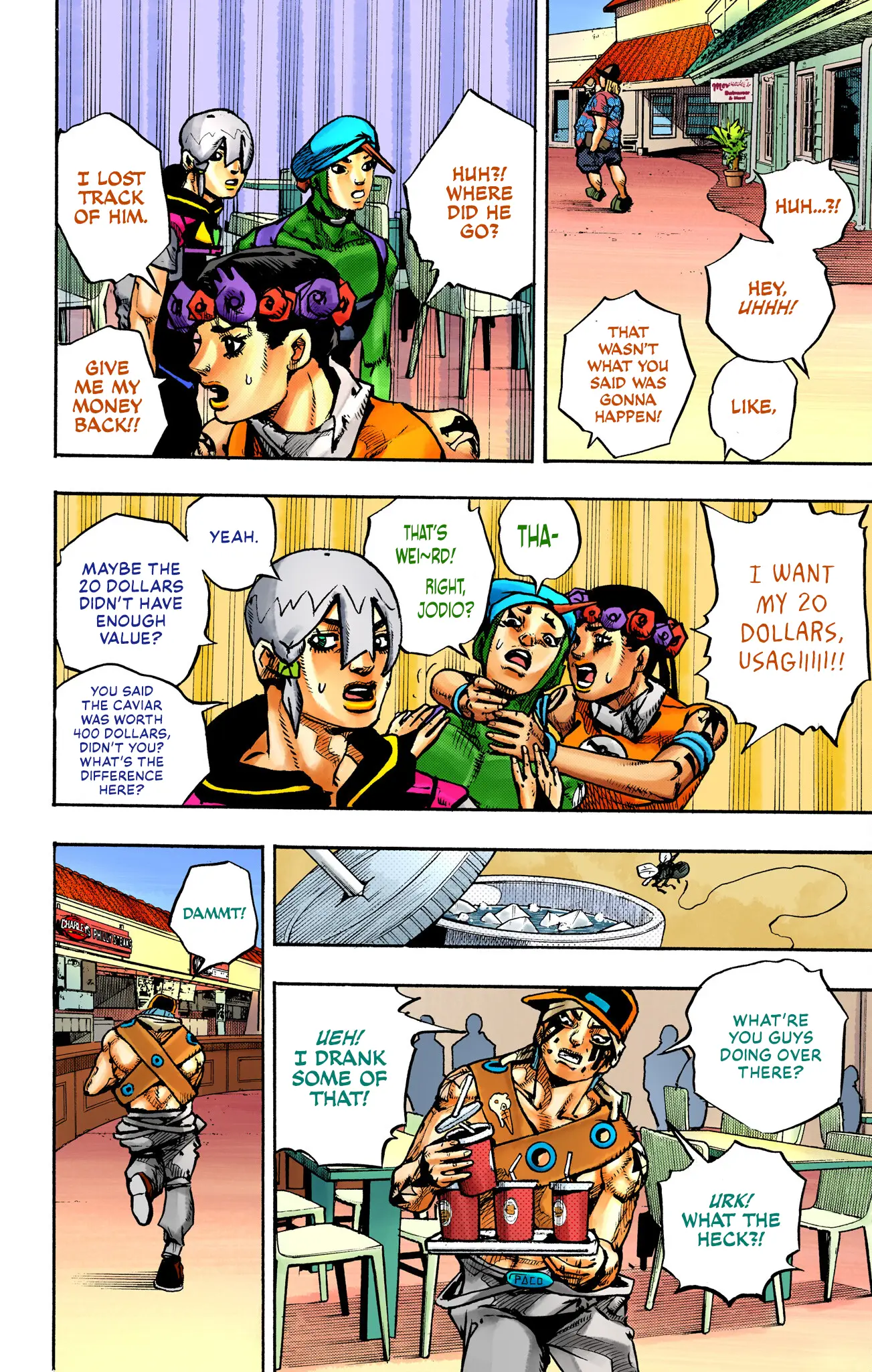 Jojo's Bizarre Adventure Part 9 - The Jojolands (Official Colored) - Vol.2 Chapter 8: Hualalai - Cat Size, Part 3